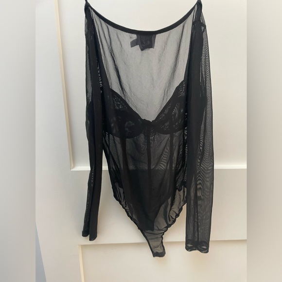 Princess Polly black mesh bodysuit - Picture 2 of 3